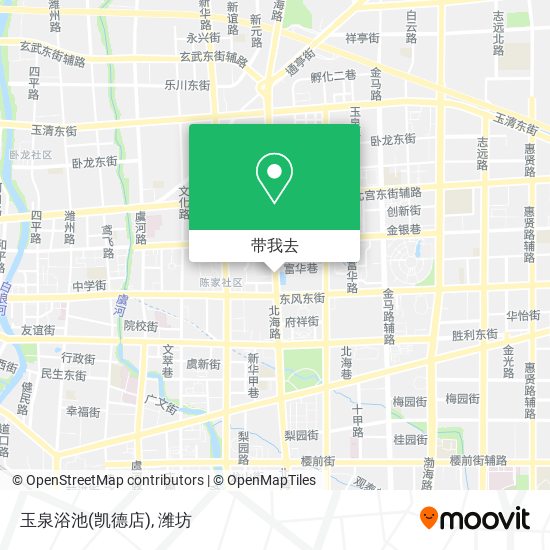 玉泉浴池(凯德店)地图