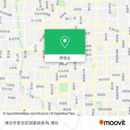 潍坊市奎文区国家税务局地图