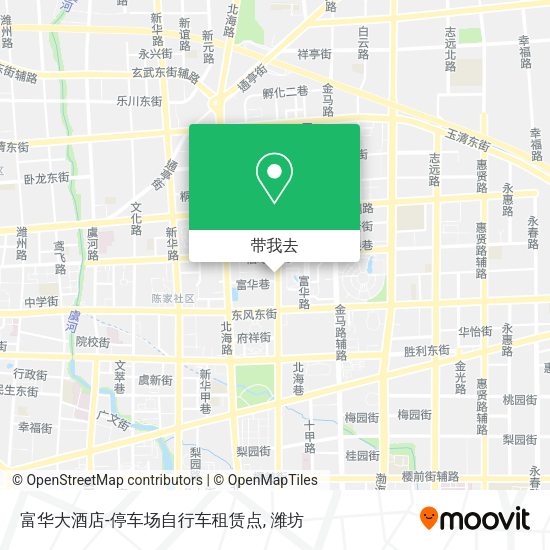 富华大酒店-停车场自行车租赁点地图