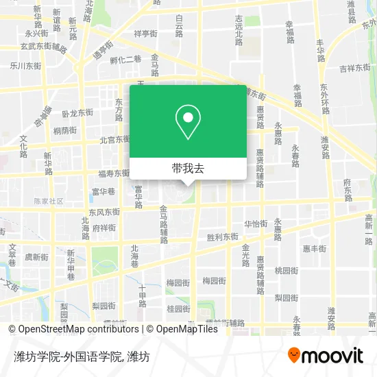 潍坊学院-外国语学院地图