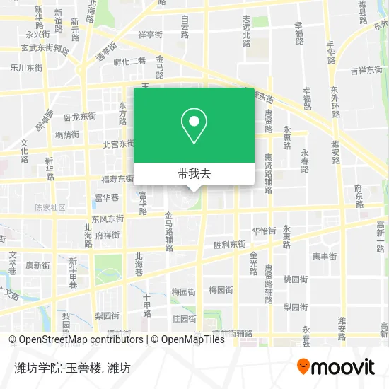 潍坊学院-玉善楼地图