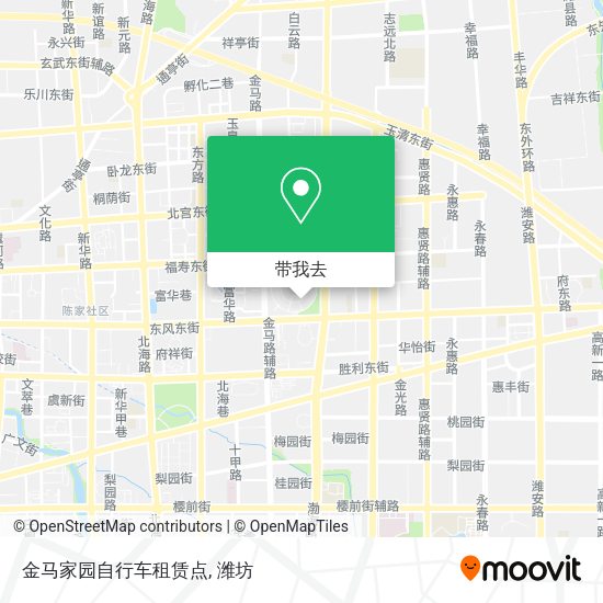 金马家园自行车租赁点地图