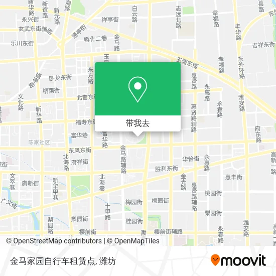 金马家园自行车租赁点地图
