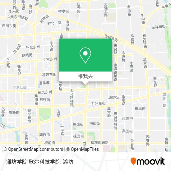 潍坊学院-歌尔科技学院地图