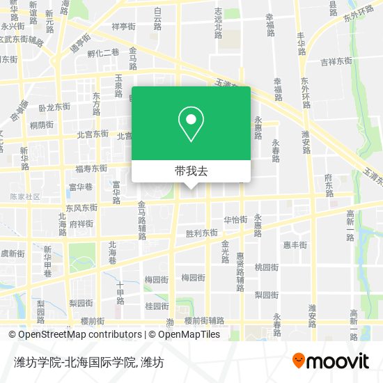 潍坊学院-北海国际学院地图