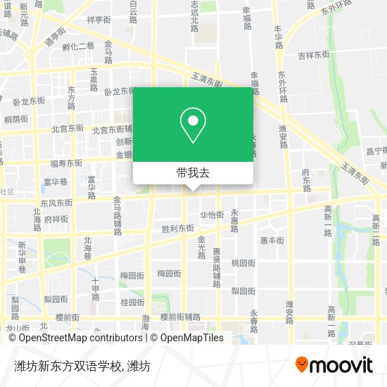 潍坊新东方双语学校地图