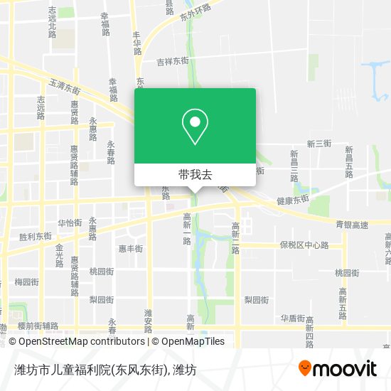 潍坊市儿童福利院(东风东街)地图