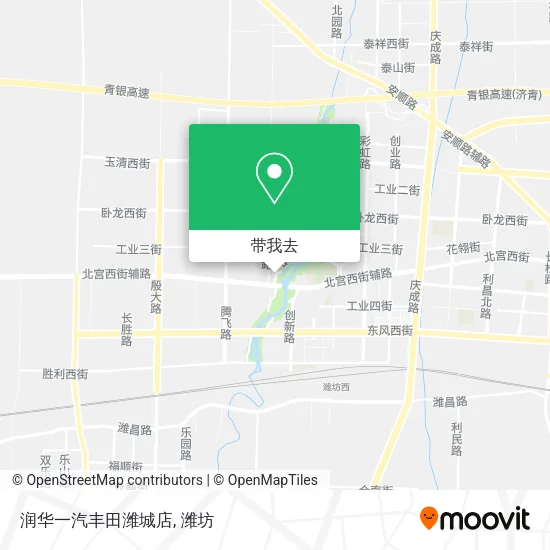 润华一汽丰田潍城店地图