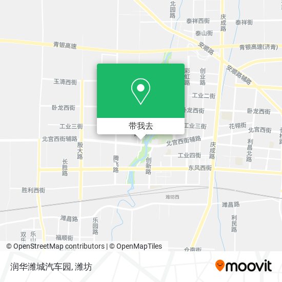 润华潍城汽车园地图