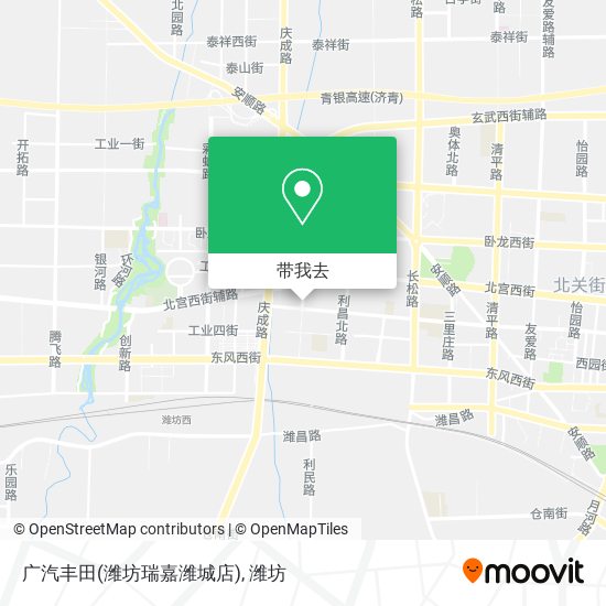 广汽丰田(潍坊瑞嘉潍城店)地图