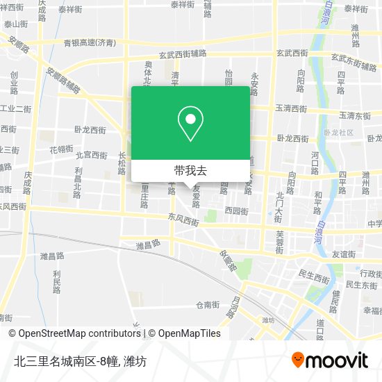 北三里名城南区-8幢地图