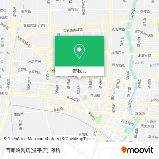 百顺烤鸭店(清平店)地图