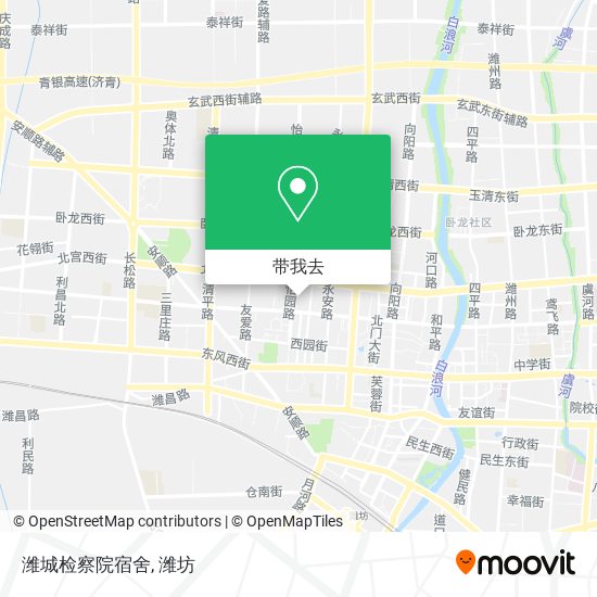 潍城检察院宿舍地图
