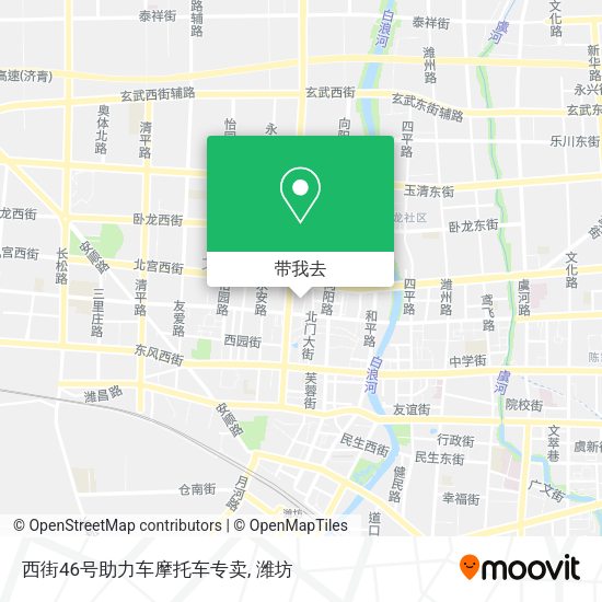 西街46号助力车摩托车专卖地图