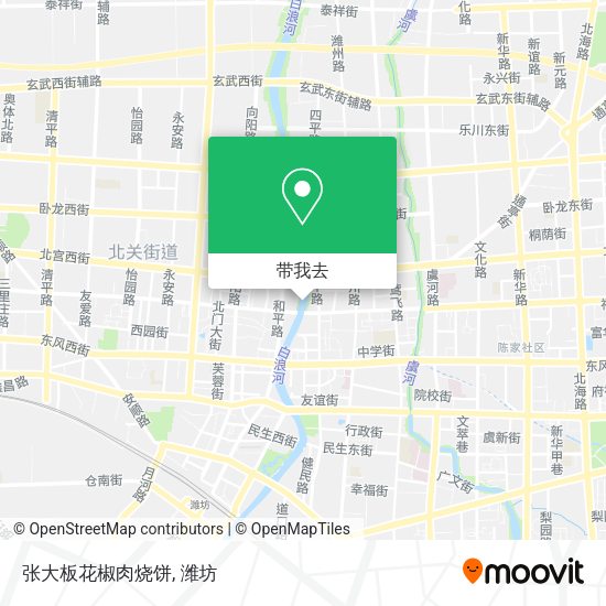 张大板花椒肉烧饼地图