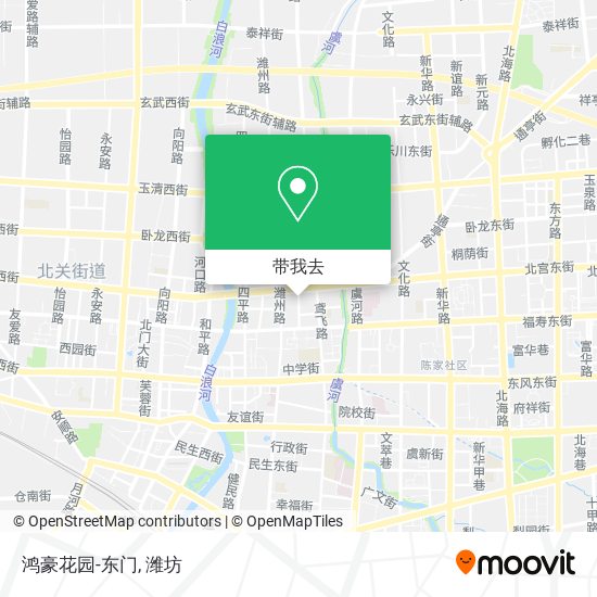 鸿豪花园-东门地图
