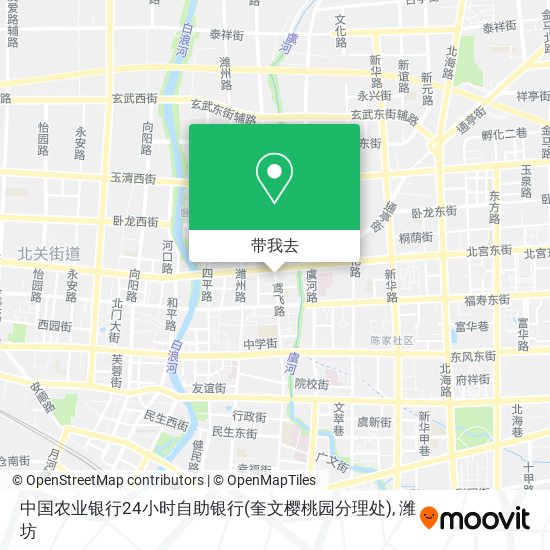 中国农业银行24小时自助银行(奎文樱桃园分理处)地图