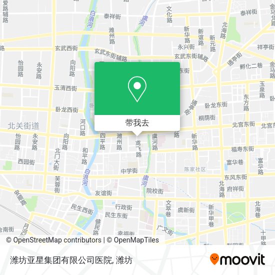 潍坊亚星集团有限公司医院地图