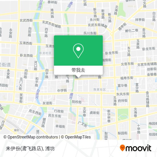 来伊份(鸢飞路店)地图