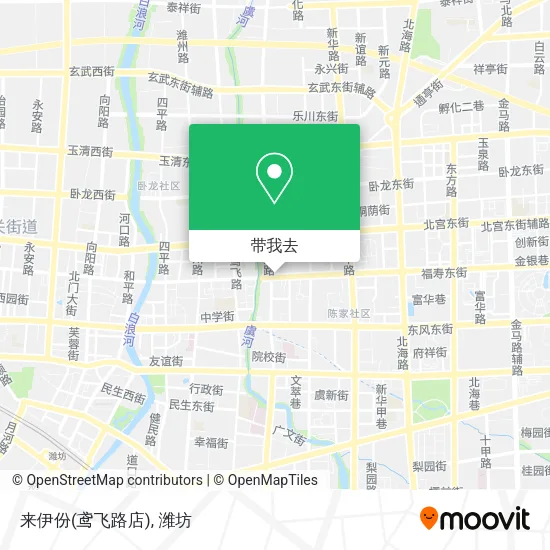 来伊份(鸢飞路店)地图