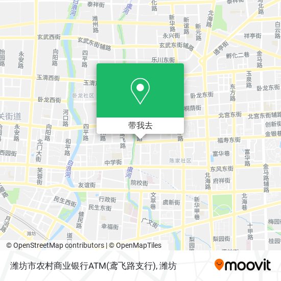 潍坊市农村商业银行ATM(鸢飞路支行)地图
