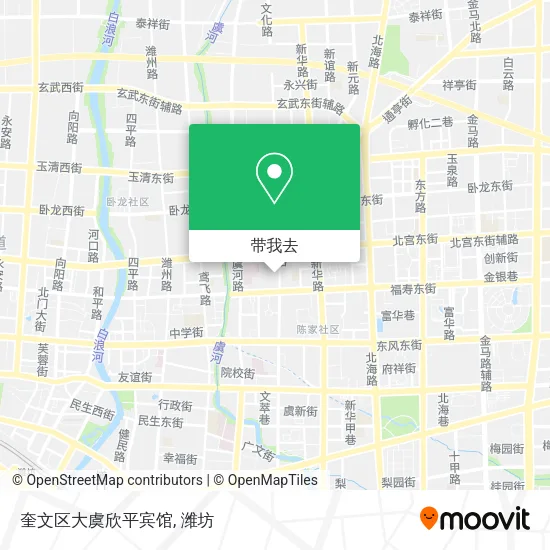 奎文区大虞欣平宾馆地图