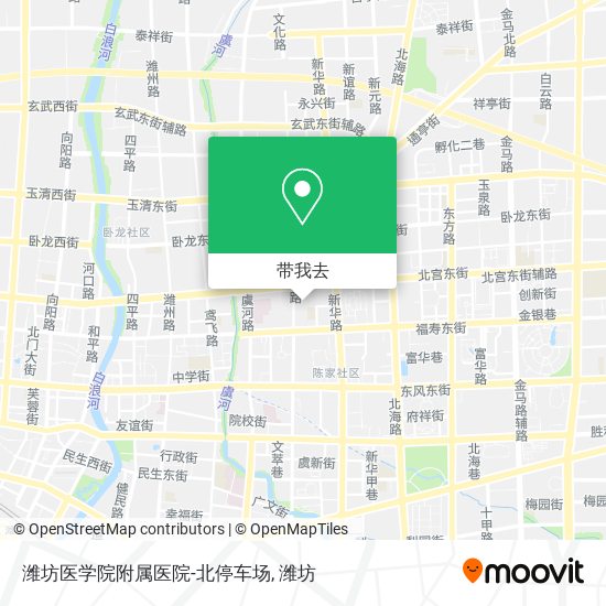 潍坊医学院附属医院-北停车场地图