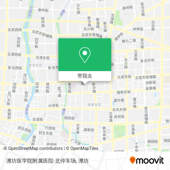 潍坊医学院附属医院-北停车场地图