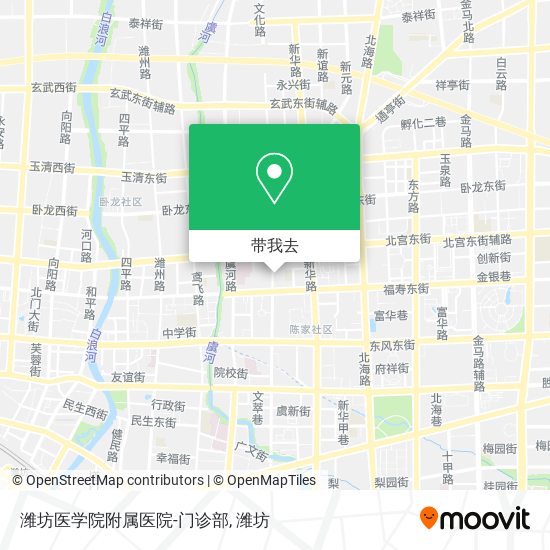 潍坊医学院附属医院-门诊部地图