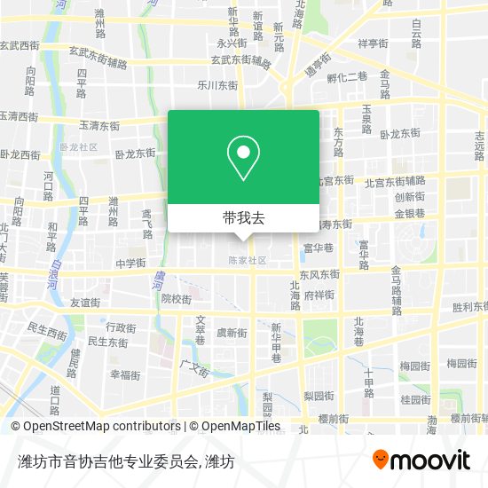 潍坊市音协吉他专业委员会地图