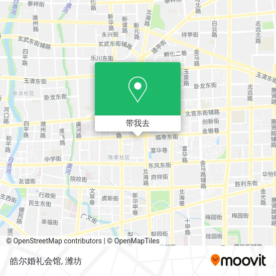 皓尔婚礼会馆地图
