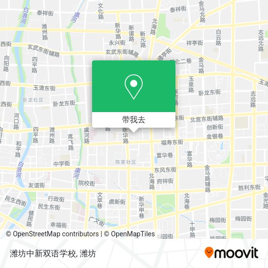 潍坊中新双语学校地图