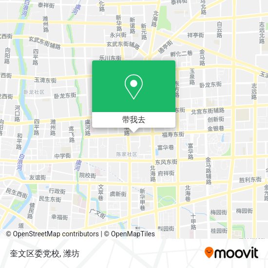 奎文区委党校地图