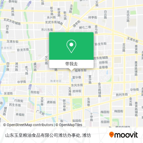 山东玉皇粮油食品有限公司潍坊办事处地图