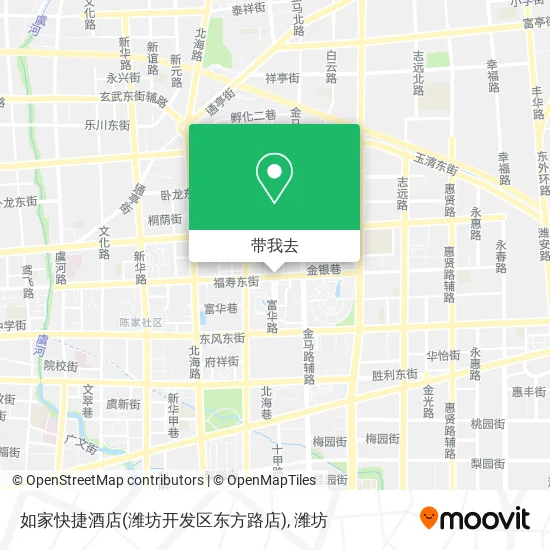 如家快捷酒店(潍坊开发区东方路店)地图