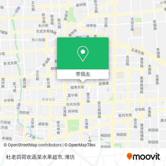 杜老四荷欢蔬菜水果超市地图