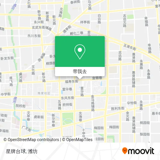 星牌台球地图