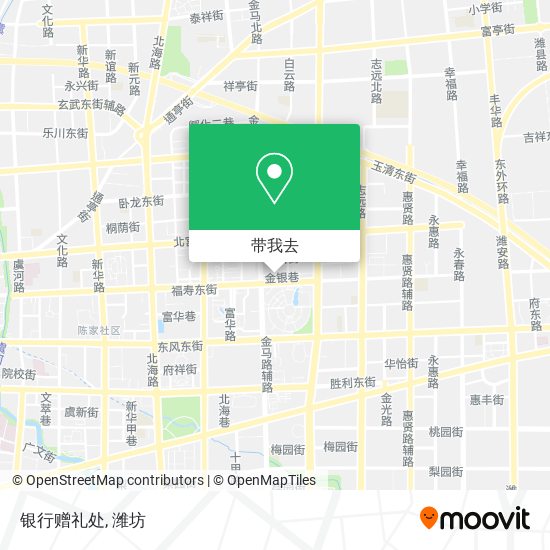 银行赠礼处地图