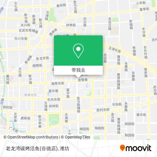 老龙湾碳烤活鱼(谷德店)地图