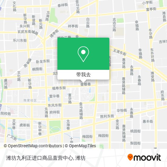 潍坊九利正进口商品直营中心地图