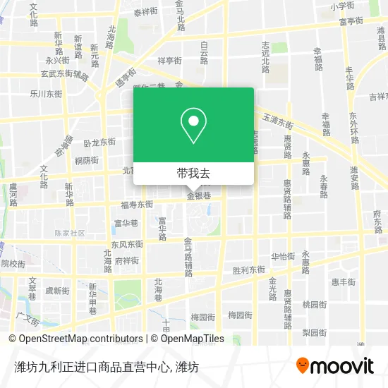 潍坊九利正进口商品直营中心地图