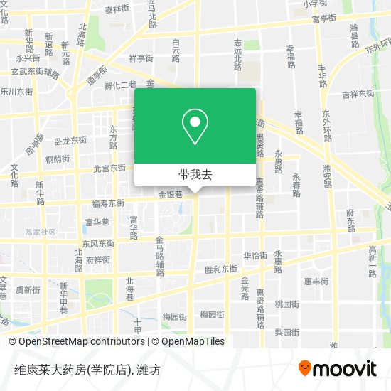 维康莱大药房(学院店)地图