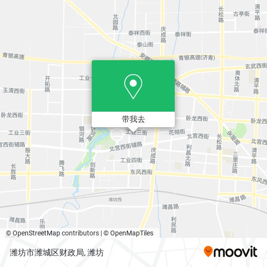 潍坊市潍城区财政局地图