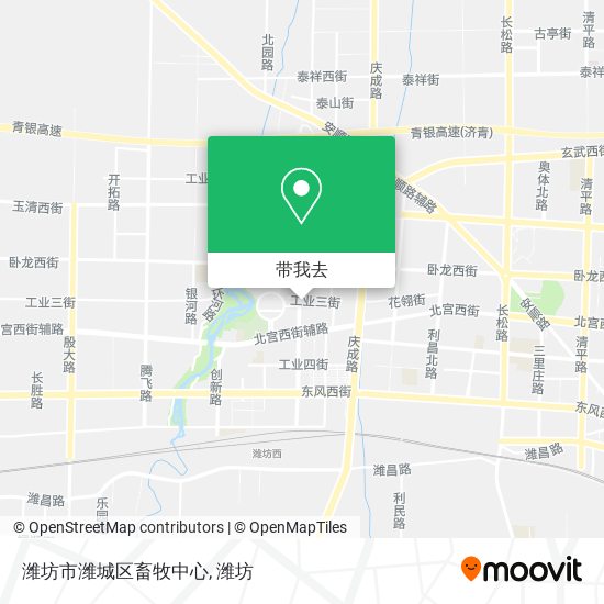 潍坊市潍城区畜牧中心地图