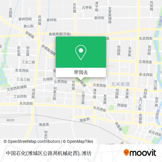 中国石化(潍城区公路局机械处西)地图