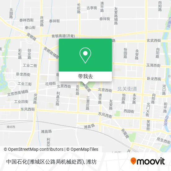 中国石化(潍城区公路局机械处西)地图