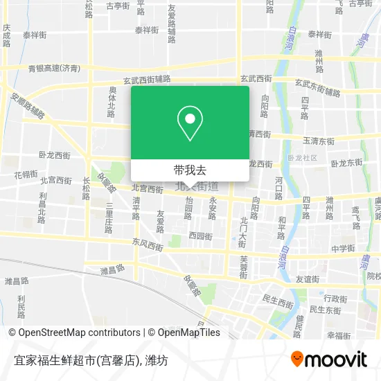 宜家福生鲜超市(宫馨店)地图