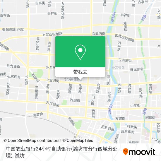 中国农业银行24小时自助银行(潍坊市分行西城分处理)地图