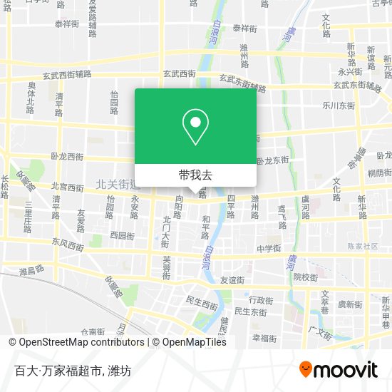 百大·万家福超市地图
