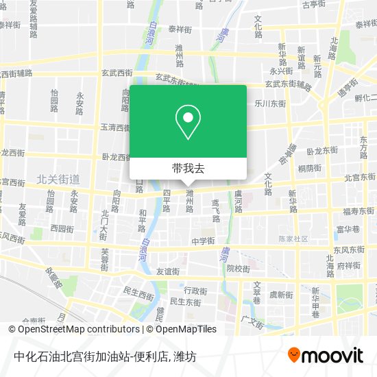 中化石油北宫街加油站-便利店地图